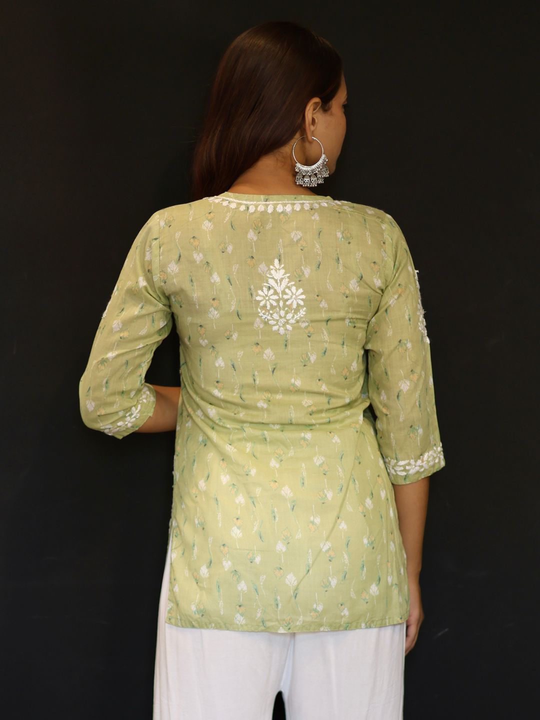 Hand Embroidered Chikankari Top for Women