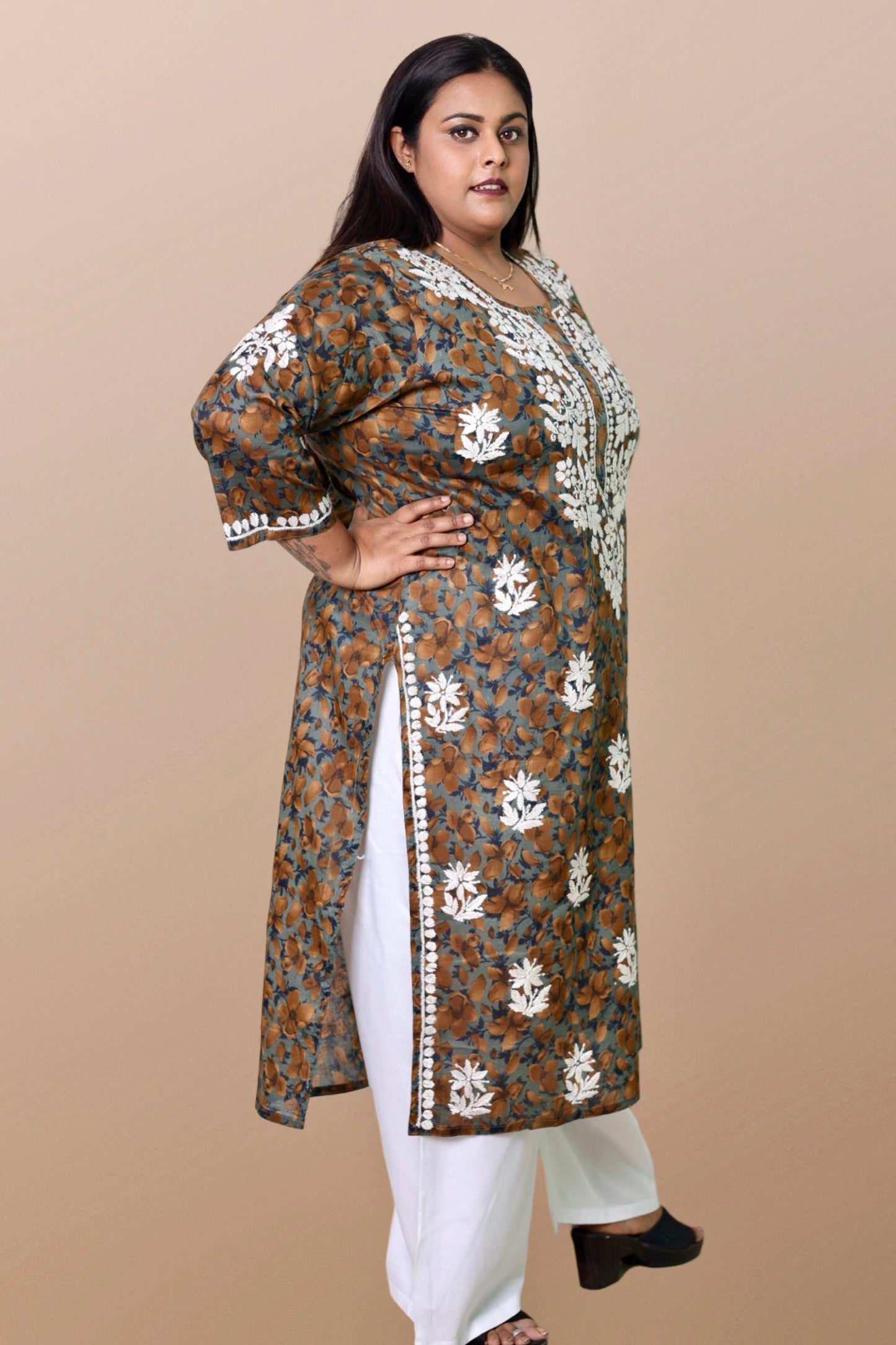 chikankari kurta women embroidered chikan kurti plus size rayon ethnic summer lightweight festival daily wear casual comfortable regular formal straight fit XS, S, M, L, XXL,3XL, 4XL, 5XL,6XL,7XL,8XL,9XL,10XL,11XL,12XL
curvy