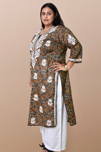 chikankari kurta women embroidered chikan kurti plus size rayon ethnic summer lightweight festival daily wear casual comfortable regular formal straight fit XS, S, M, L, XXL,3XL, 4XL, 5XL,6XL,7XL,8XL,9XL,10XL,11XL,12XL
curvy