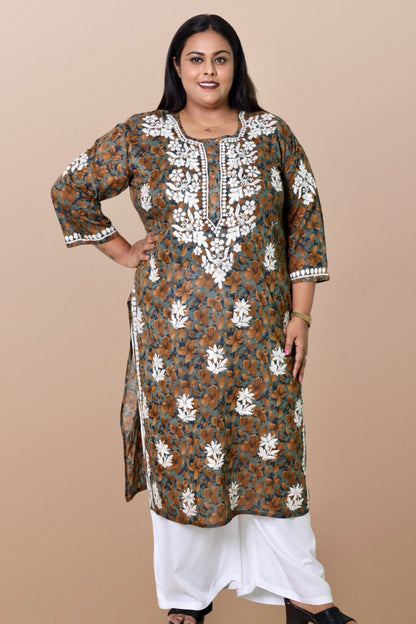 chikankari kurta women embroidered chikan kurti plus size rayon ethnic summer lightweight festival daily wear casual comfortable regular formal straight fit XS, S, M, L, XXL,3XL, 4XL, 5XL,6XL,7XL,8XL,9XL,10XL,11XL,12XL
curvy