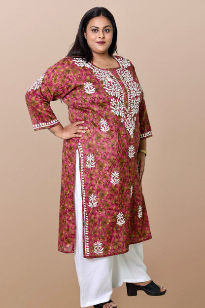 chikankari kurta women embroidered chikan kurti plus size rayon ethnic summer lightweight festival daily wear casual comfortable regular formal straight fit XS, S, M, L, XXL,3XL, 4XL, 5XL,6XL,7XL,8XL,9XL,10XL,11XL,12XL
curvy
