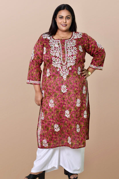 chikankari kurta women embroidered chikan kurti plus size rayon ethnic summer lightweight festival daily wear casual comfortable regular formal straight fit XS, S, M, L, XXL,3XL, 4XL, 5XL,6XL,7XL,8XL,9XL,10XL,11XL,12XL
curvy

