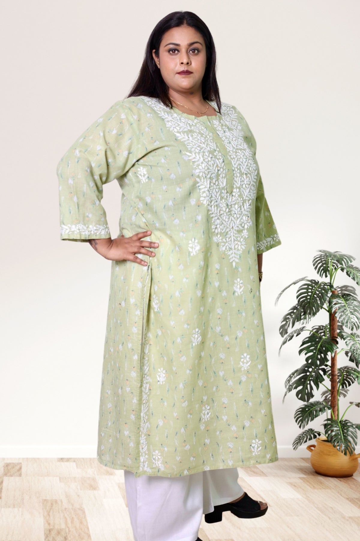 Lucknowi Chikankari Kurta, Chikan Kurti for Women, Hand Embroidered Kurta, Plus Size Kurti, Women Ethnic Wear, Lucknowi Chikan Kurta, Chikankari Kurti 3XL, Plus Size Kurta 4XL, 5XL Kurti, 6XL Kurta, 7XL to 12XL Kurti, Traditional Indian Wear, Cotton Chikankari Kurta, Ladies Chikan Kurti, Ethnic Wear for Women