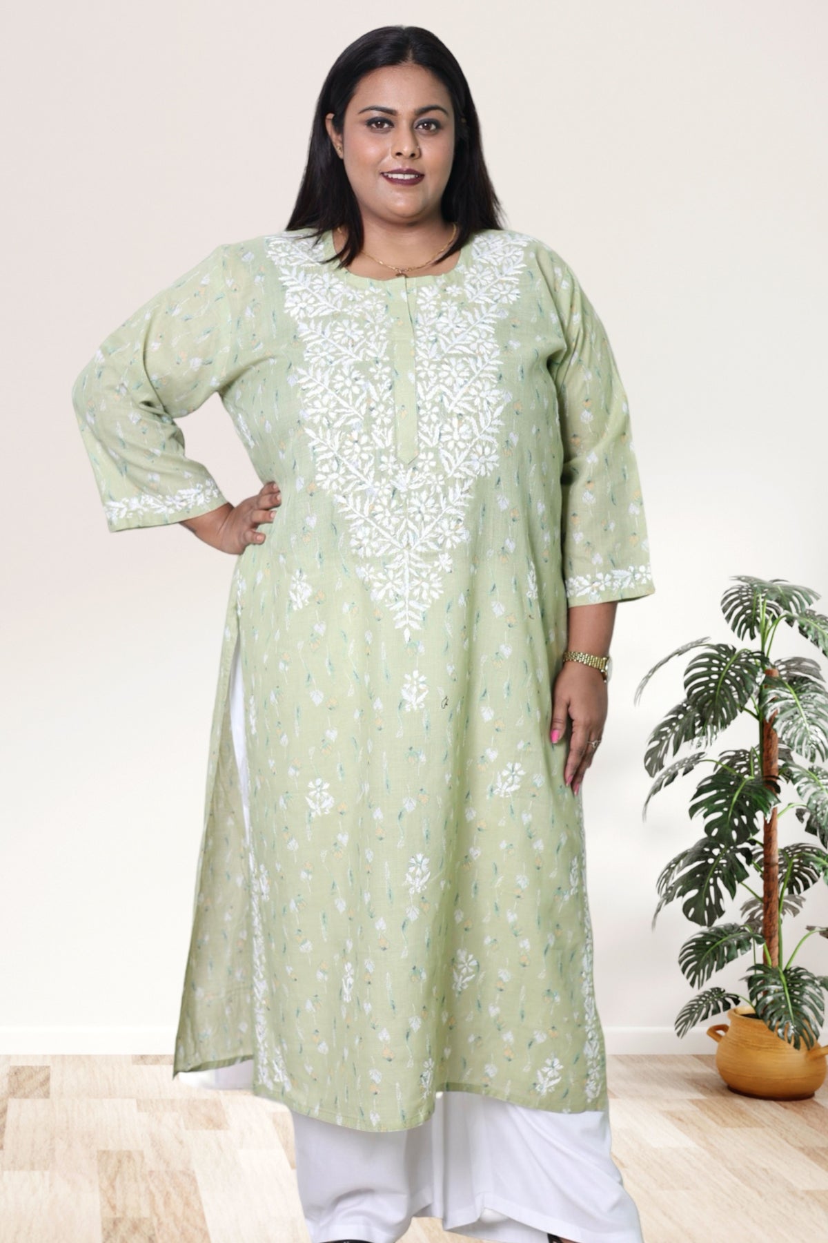 Lucknowi Chikankari Kurta, Chikan Kurti for Women, Hand Embroidered Kurta, Plus Size Kurti, Women Ethnic Wear, Lucknowi Chikan Kurta, Chikankari Kurti 3XL, Plus Size Kurta 4XL, 5XL Kurti, 6XL Kurta, 7XL to 12XL Kurti, Traditional Indian Wear, Cotton Chikankari Kurta, Ladies Chikan Kurti, Ethnic Wear for Women