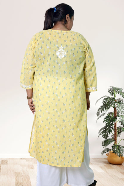 Lucknowi Chikankari Kurta, Chikan Kurti for Women, Hand Embroidered Kurta, Plus Size Kurti, Women Ethnic Wear, Lucknowi Chikan Kurta, Chikankari Kurti 3XL, Plus Size Kurta 4XL, 5XL Kurti, 6XL Kurta, 7XL to 12XL Kurti, Traditional Indian Wear, Cotton Chikankari Kurta, Ladies Chikan Kurti, Ethnic Wear for Women