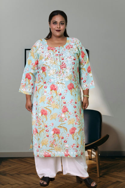 plus size kurta for women 10xl,11xl,12xl,13xl,14xl,15xl
chikankari kurta women embroidered aari work chikan kurti ethnic daily wear girls comfortable regular lakhnavi chicken kurty, 