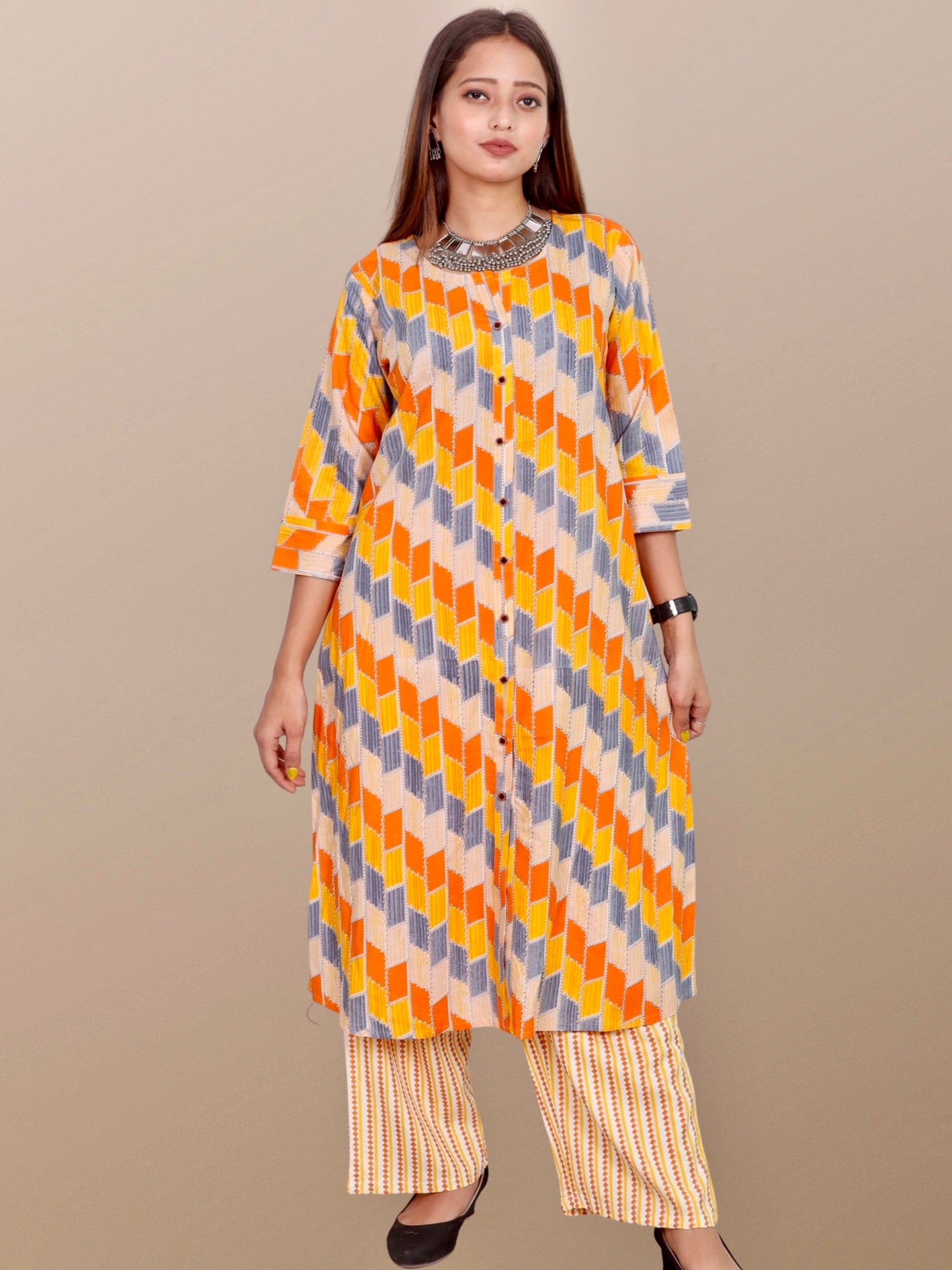 Plus Size Rayon A-Line Suit Sets
