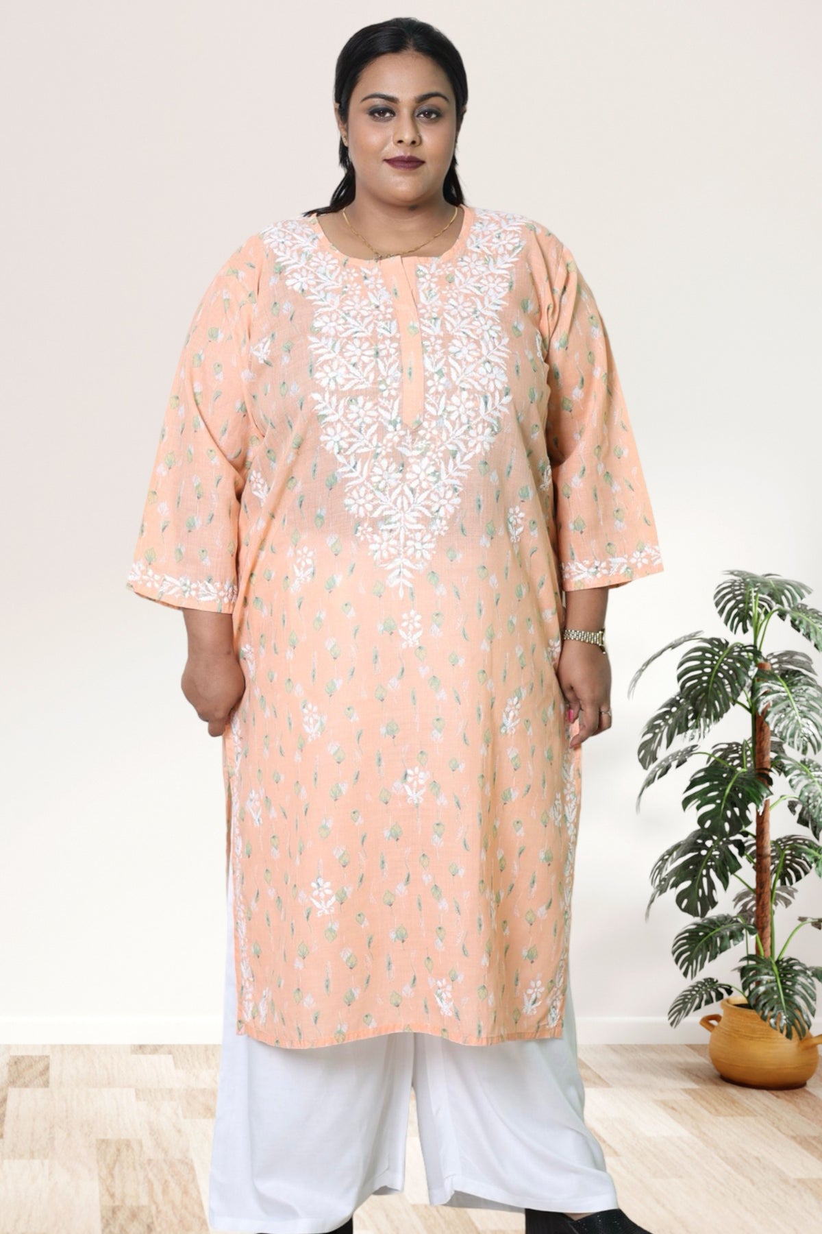 Lucknowi Chikankari Kurta, Chikan Kurti for Women, Hand Embroidered Kurta, Plus Size Kurti, Women Ethnic Wear, Lucknowi Chikan Kurta, Chikankari Kurti 3XL, Plus Size Kurta 4XL, 5XL Kurti, 6XL Kurta, 7XL to 12XL Kurti, Traditional Indian Wear, Cotton Chikankari Kurta, Ladies Chikan Kurti, Ethnic Wear for Women