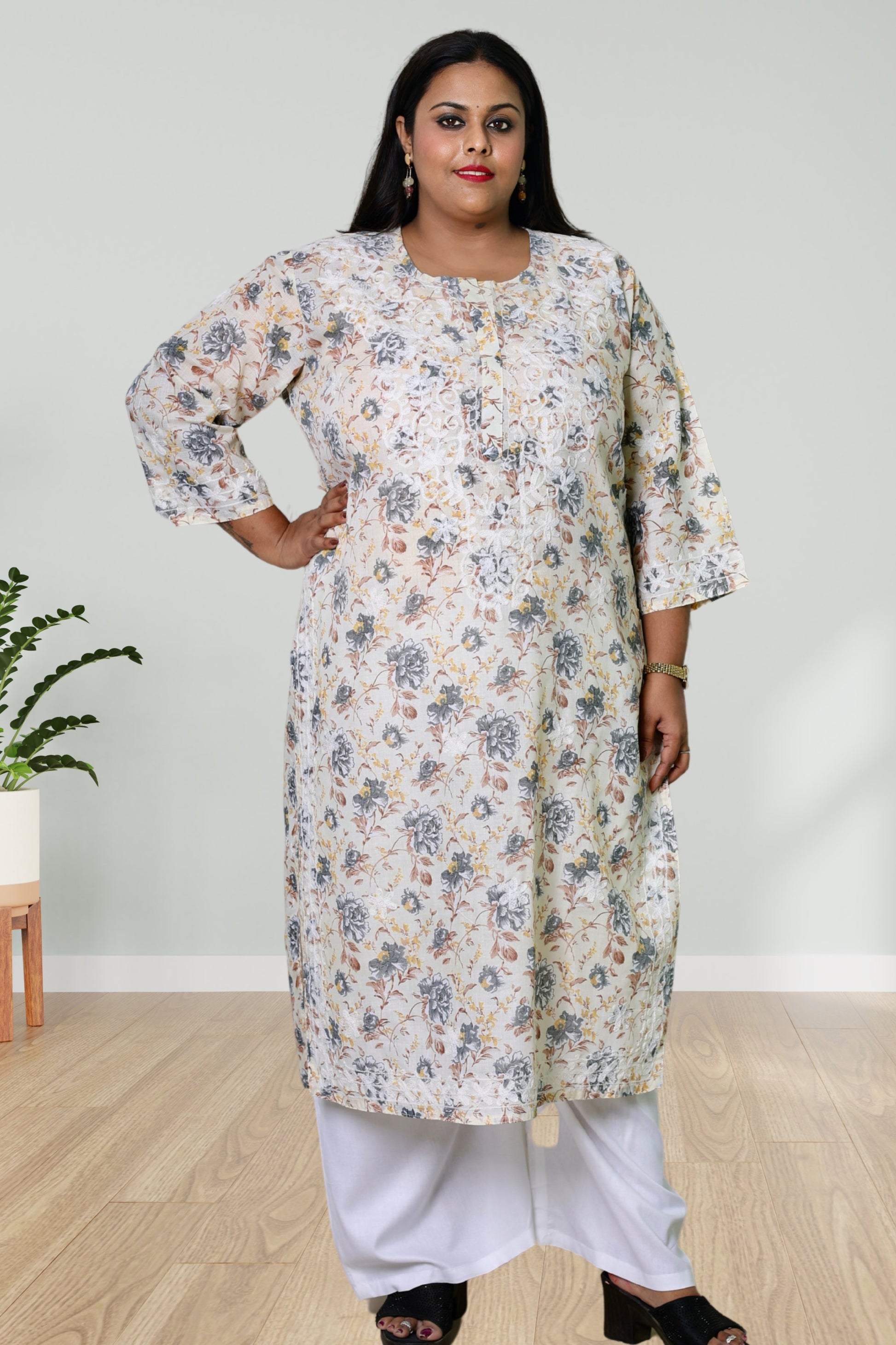 plus size kurta for women 10xl,11xl,12xl,13xl,14xl,15xl
chikankari kurta women embroidered aari work chikan kurti ethnic daily wear girls comfortable regular lakhnavi chicken kurty, 