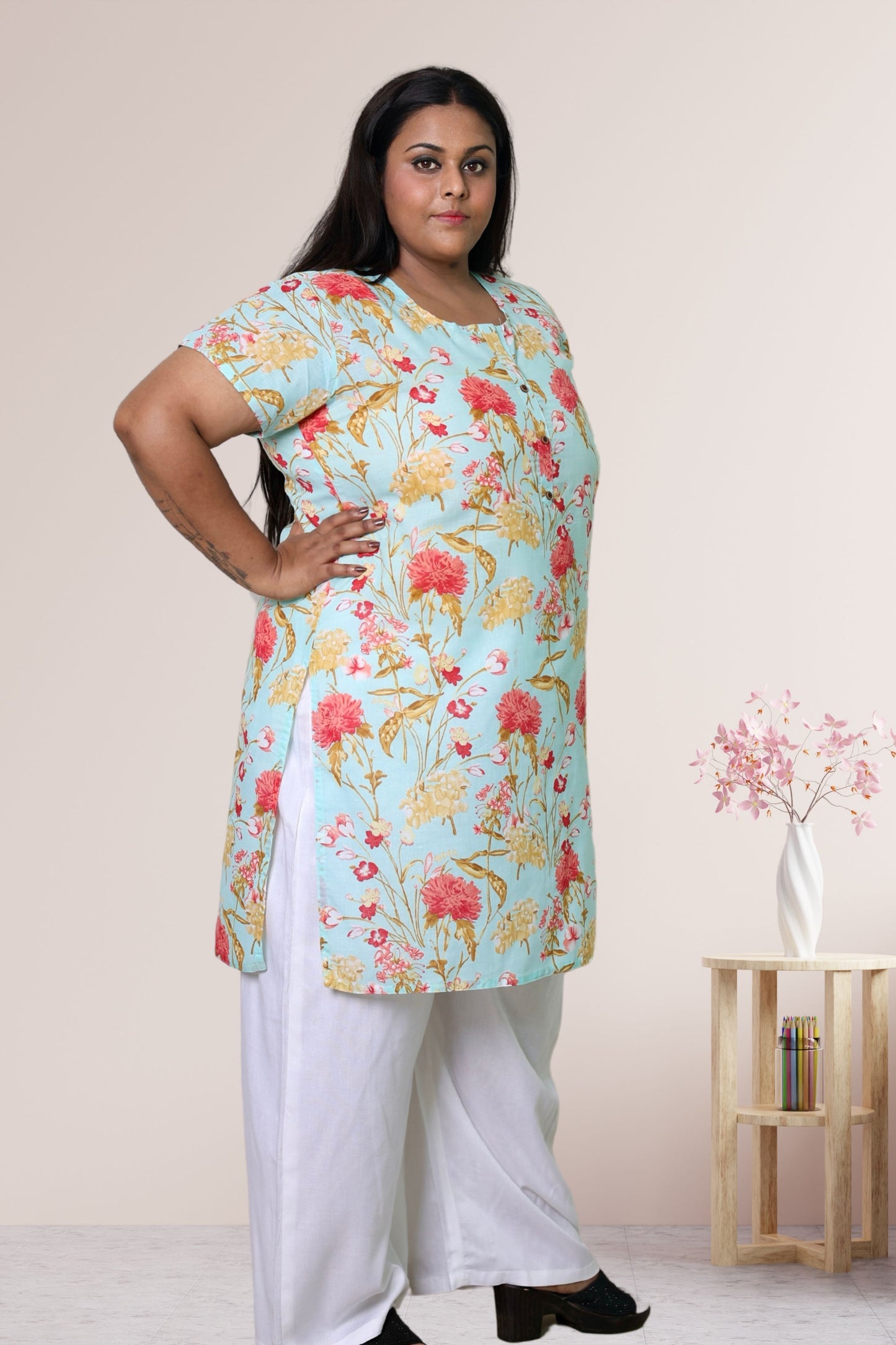 Plus Size Printed Kurti For Women 3xl to 15xl
