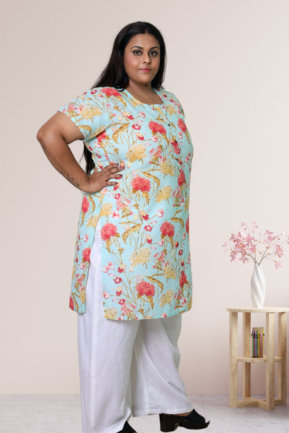 Plus Size Printed Kurti For Women 3xl to 15xl