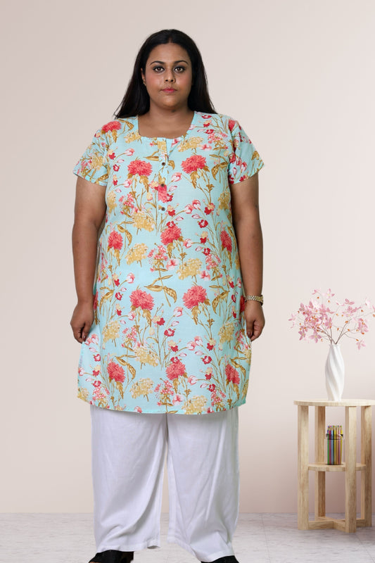 plus Size Kurti for Women3XL- 48, 4XL- 50, 5XL- 52, 6XL- 54, 7XL- 56, 8XL- 58, 9XL- 60, 10XL- 62, 11XL- 64, 12XL- 66, 13XL-68, 14XL-70, 15XL-72.