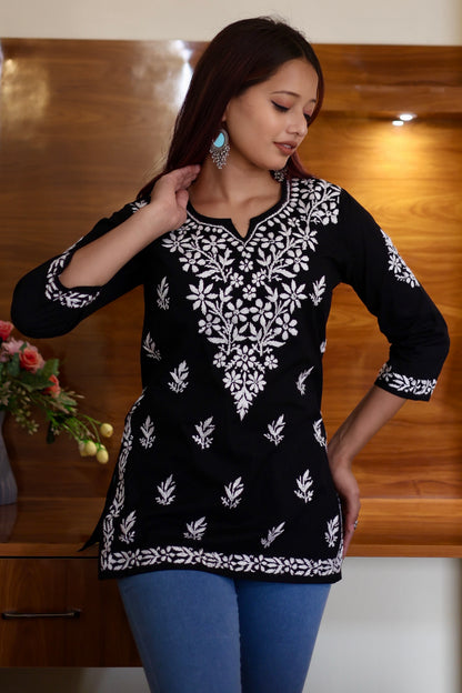 chikankari kurti, lucknowi kurti, lucknowi chikankari kurti, cotton chikankari kurti, women’s chikankari kurti, XXS, XS, S, M, L, XL, XXL
