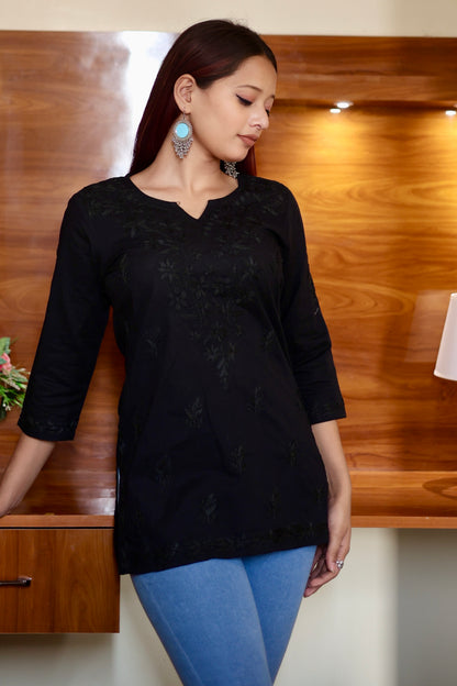 chikankari kurti, lucknowi kurti, lucknowi chikankari kurti, cotton chikankari kurti, women’s chikankari kurti, XXS, XS, S, M, L, XL, XXL
