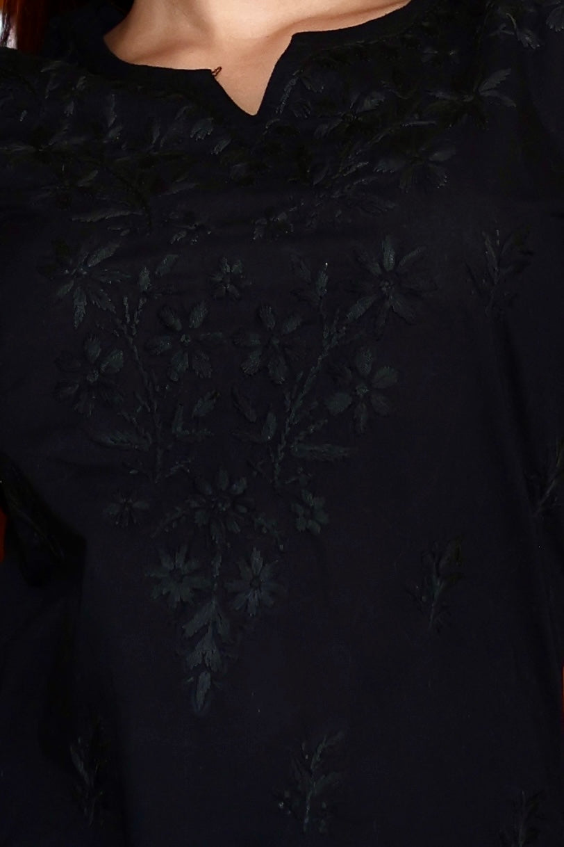 chikankari kurti, lucknowi kurti, lucknowi chikankari kurti, cotton chikankari kurti, women’s chikankari kurti, XXS, XS, S, M, L, XL, XXL

