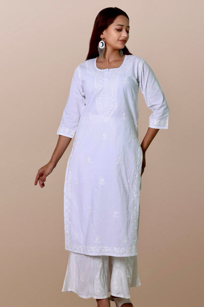 plus size chikankari kurta women embroidered lucknowi chikan kurti kashmiri ethnic summer lightweight festival daily wear casual comfortable straight 3xl 4xl 5xl 6xl 7xl 8xl 9xl 10xl chicken kurty
