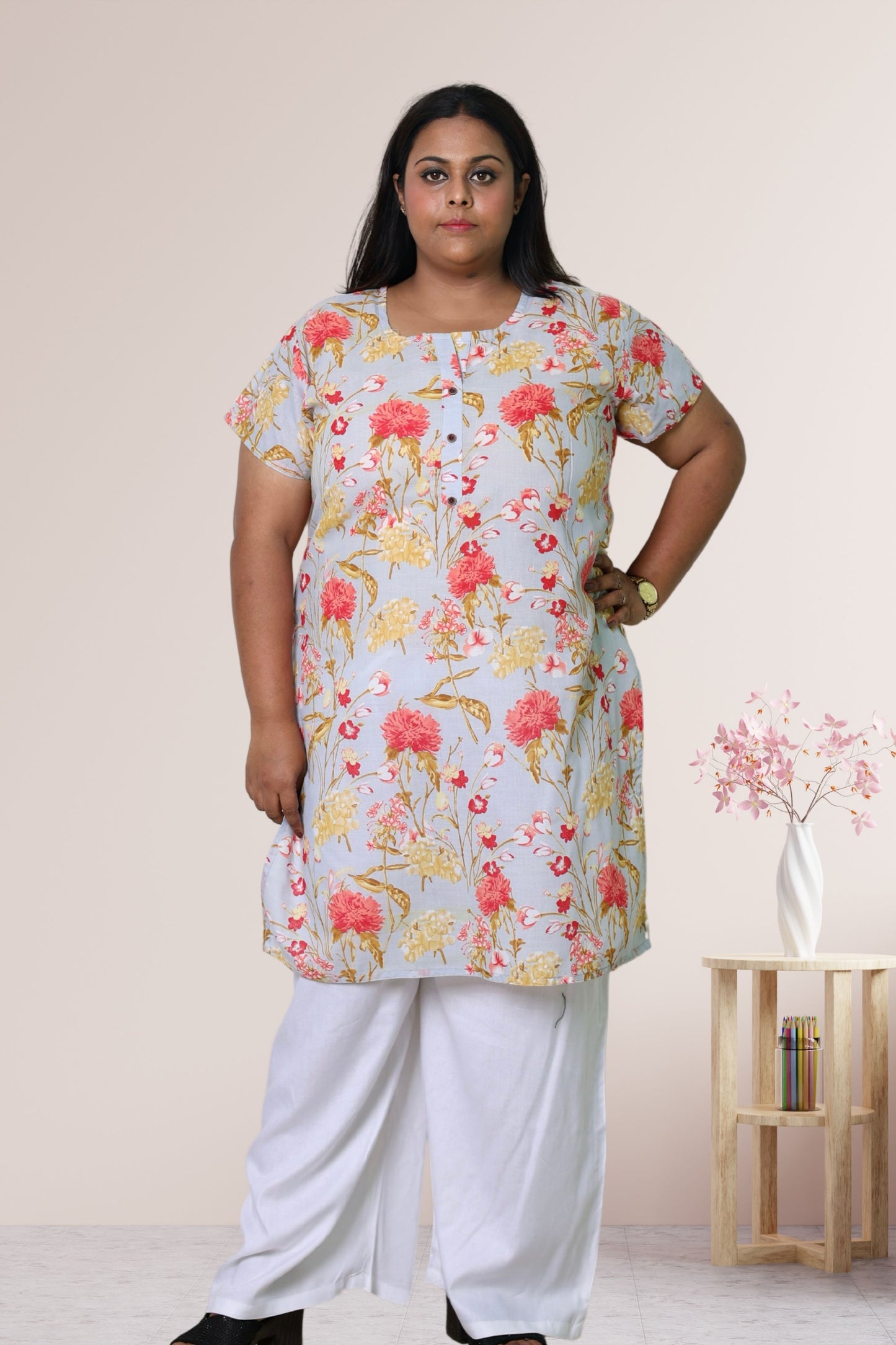 Plus Size Printed Kurti For Women 3xl to 15xl