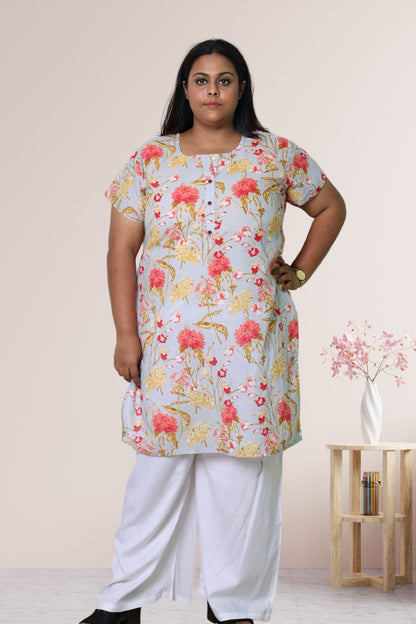 Plus Size Printed Kurti For Women 3xl to 15xl