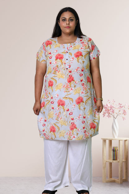 Plus Size Printed Kurti For Women 3xl to 15xl