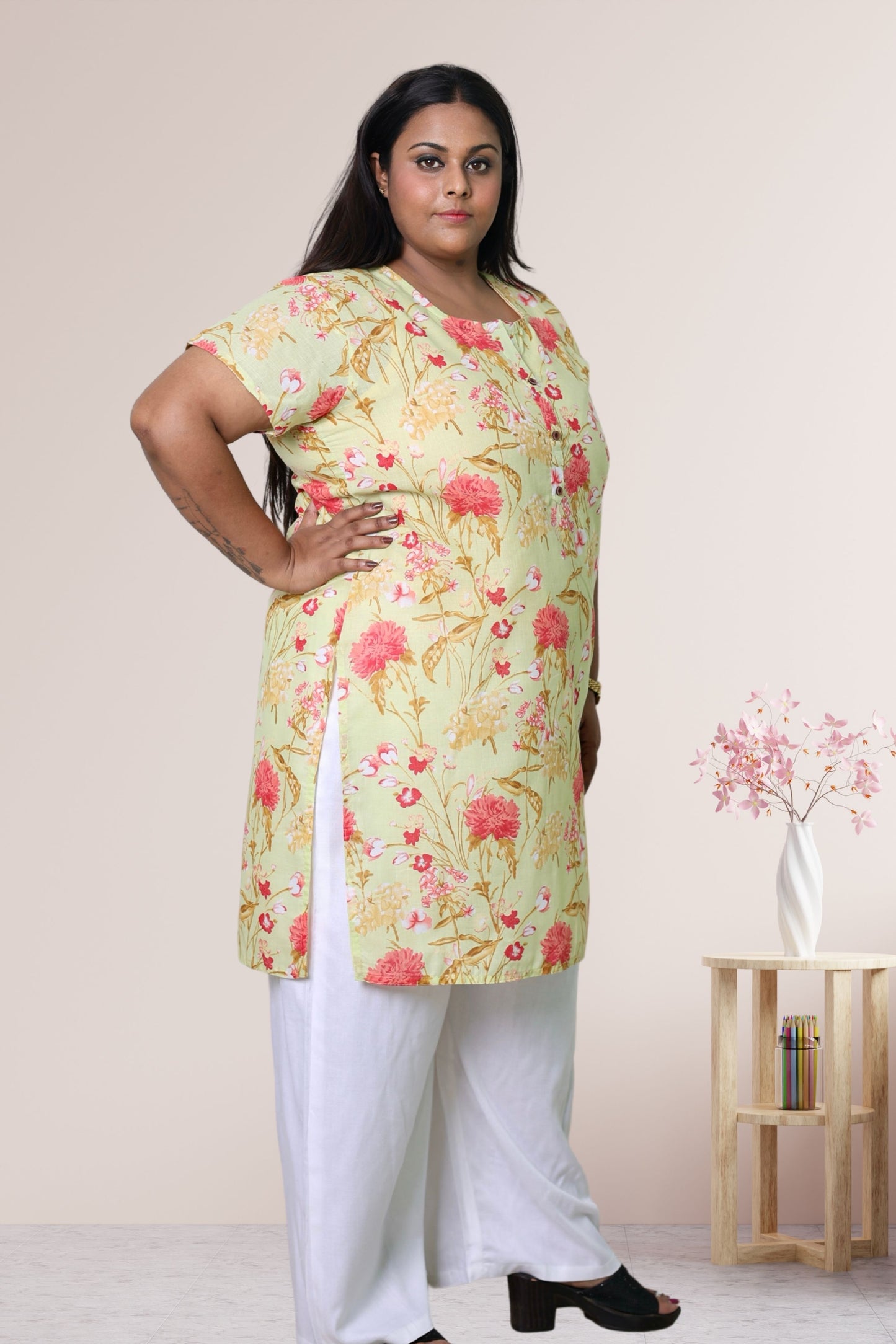 Plus Size Printed Kurti For Women 3xl to 15xl