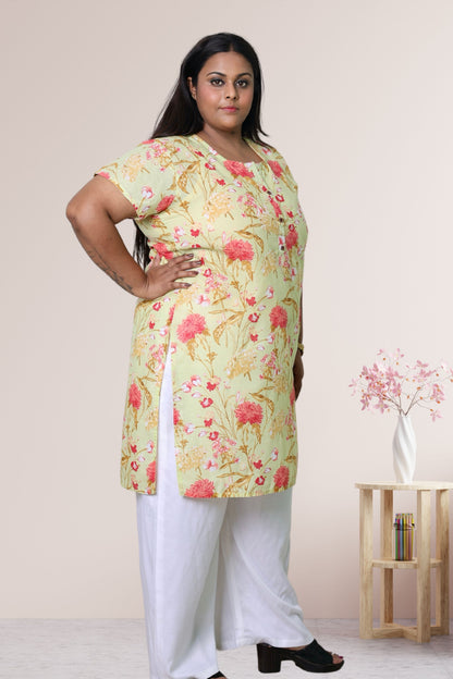 Plus Size Printed Kurti For Women 3xl to 15xl