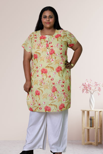 Plus Size Printed Kurti For Women 3xl to 15xl