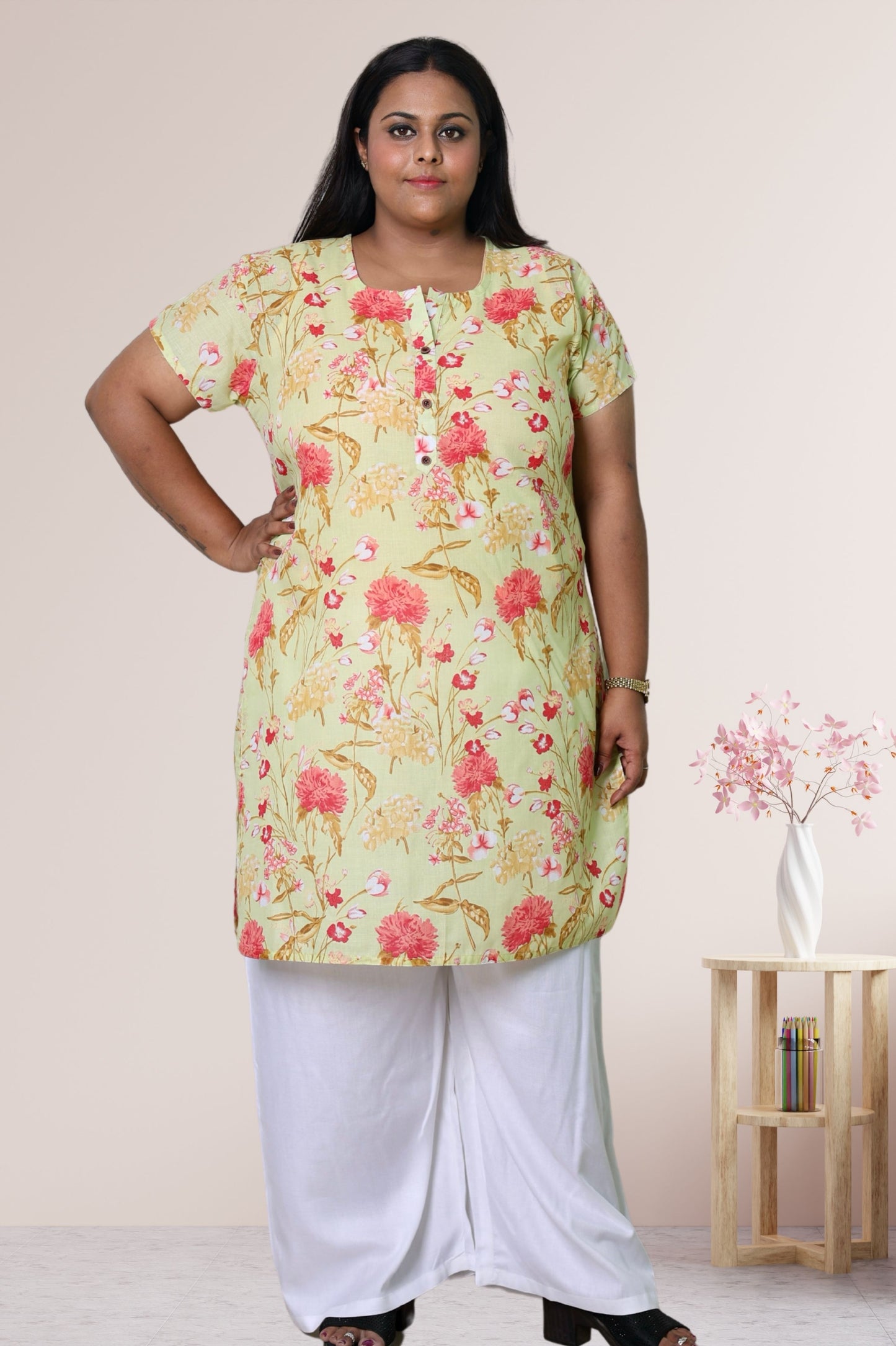 Plus Size Printed Kurti For Women 3xl to 15xl