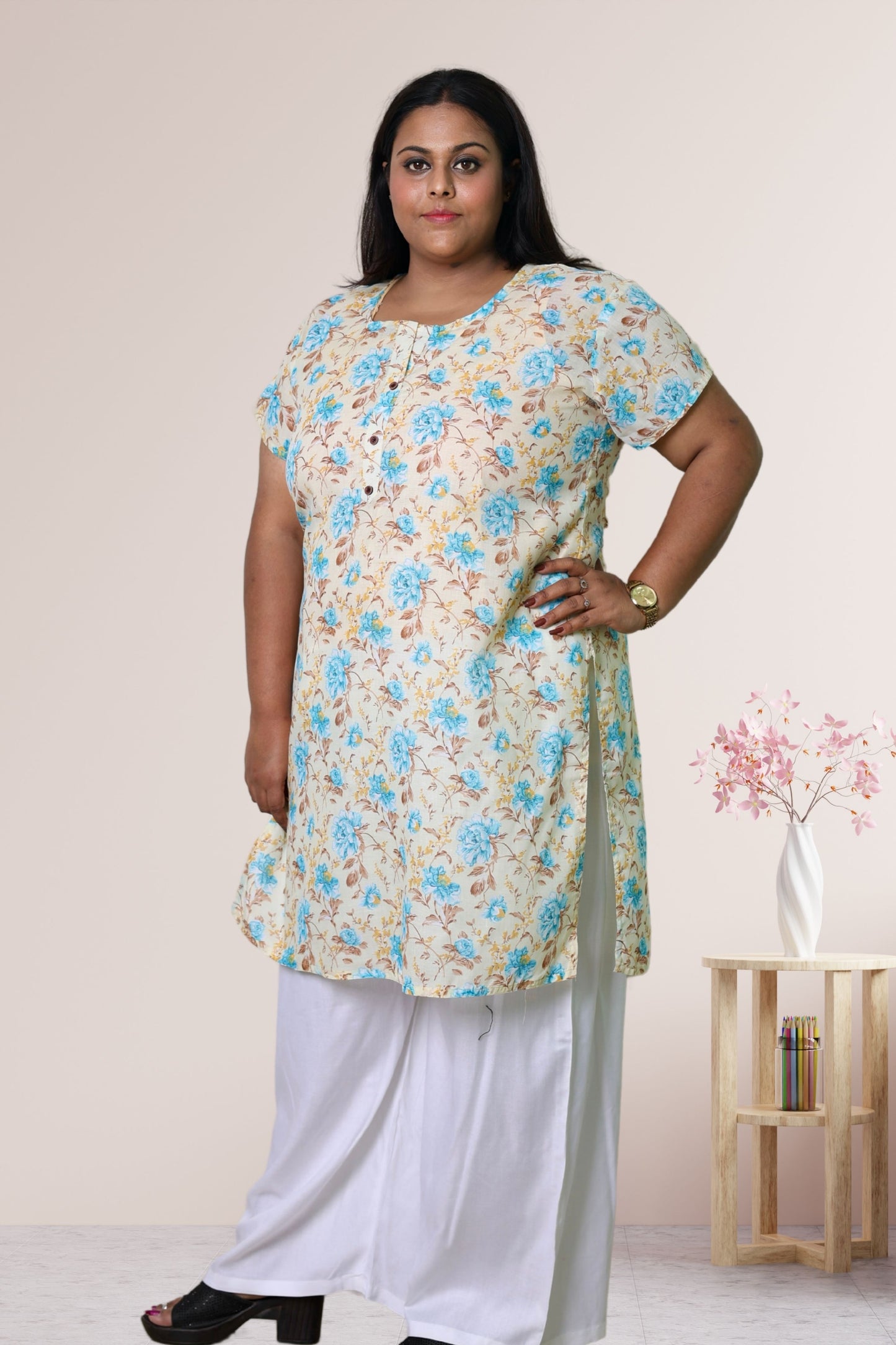 Plus Size Printed Kurti For Women 3xl to 15xl