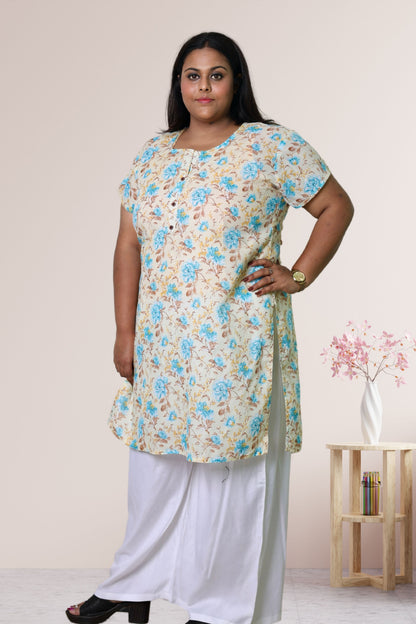 Plus Size Printed Kurti For Women 3xl to 15xl