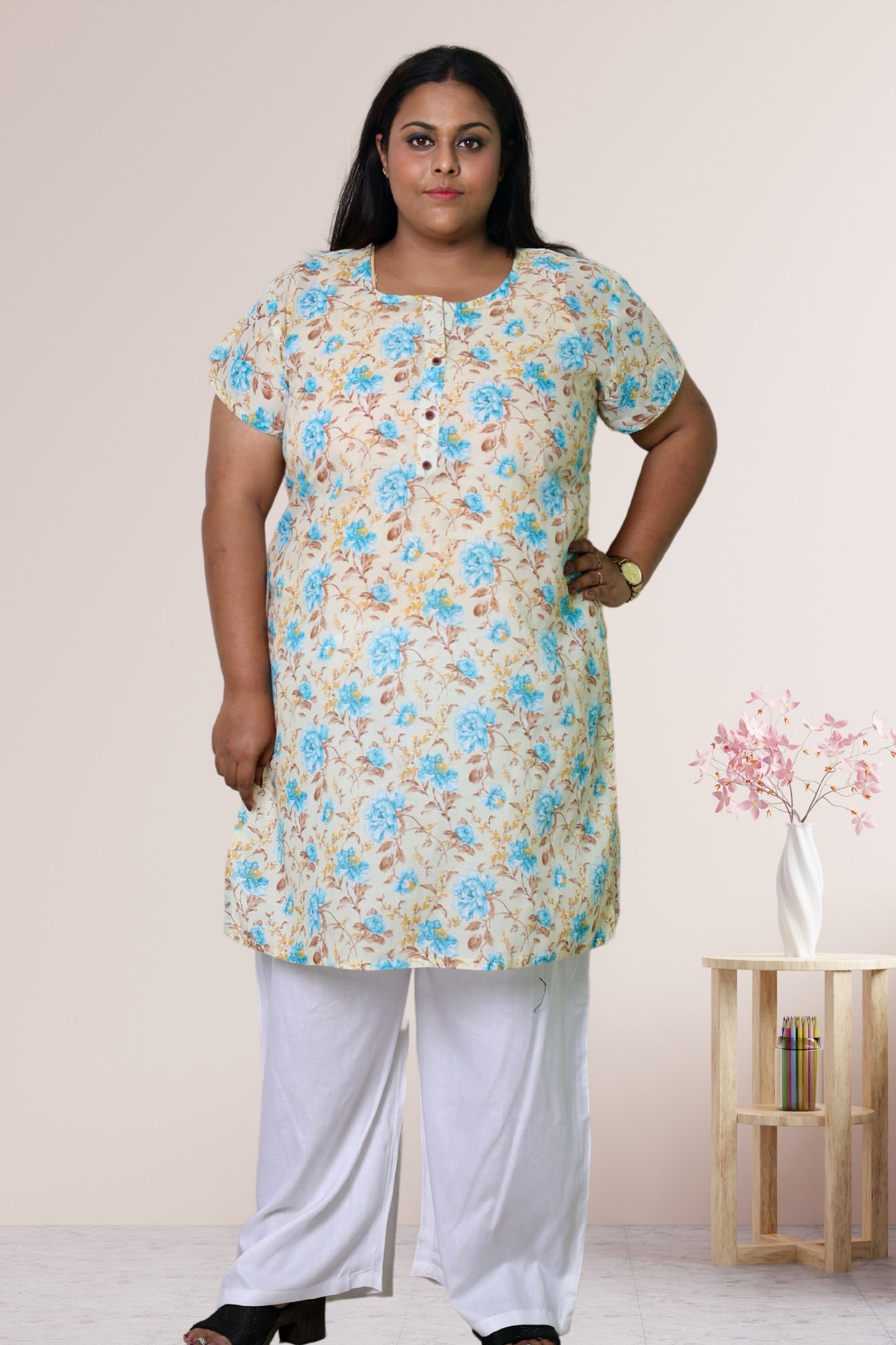 Plus Size Printed Kurti For Women 3xl to 15xl