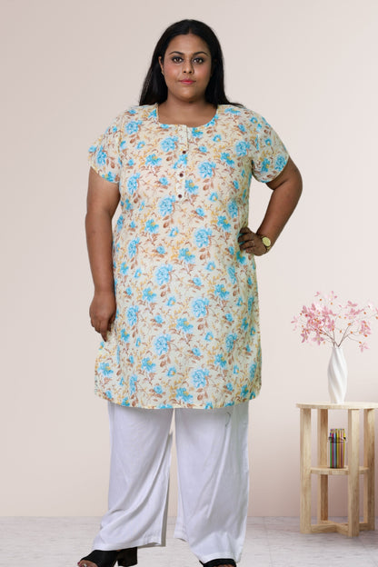 Plus Size Printed Kurti For Women 3xl to 15xl