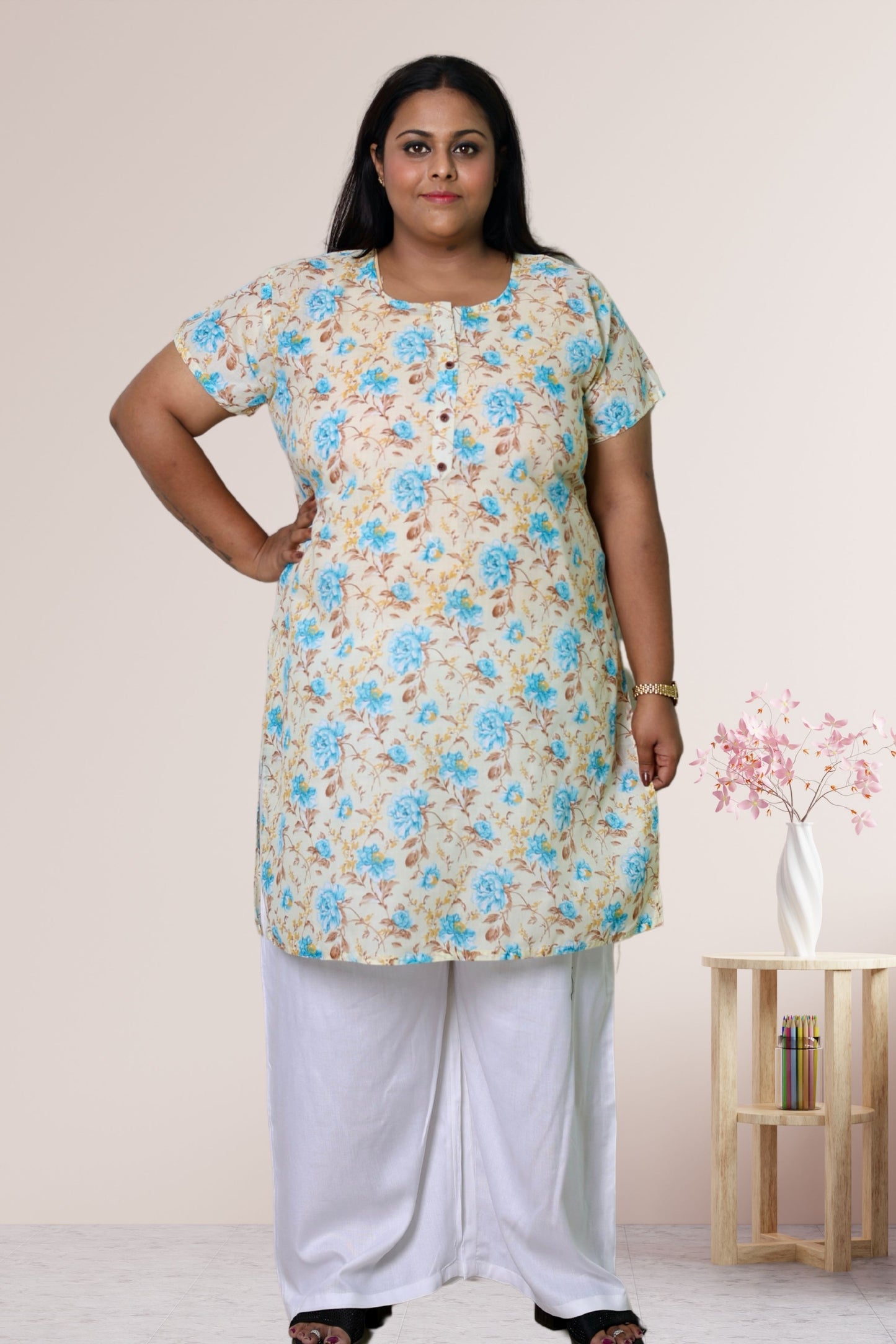 plus Size Kurti for Women3XL- 48, 4XL- 50, 5XL- 52, 6XL- 54, 7XL- 56, 8XL- 58, 9XL- 60, 10XL- 62, 11XL- 64, 12XL- 66, 13XL-68, 14XL-70, 15XL-72.