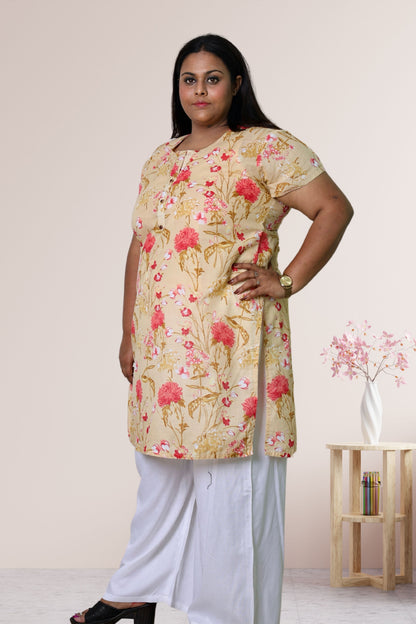 Plus Size Printed Kurti For Women 3xl to 15xl