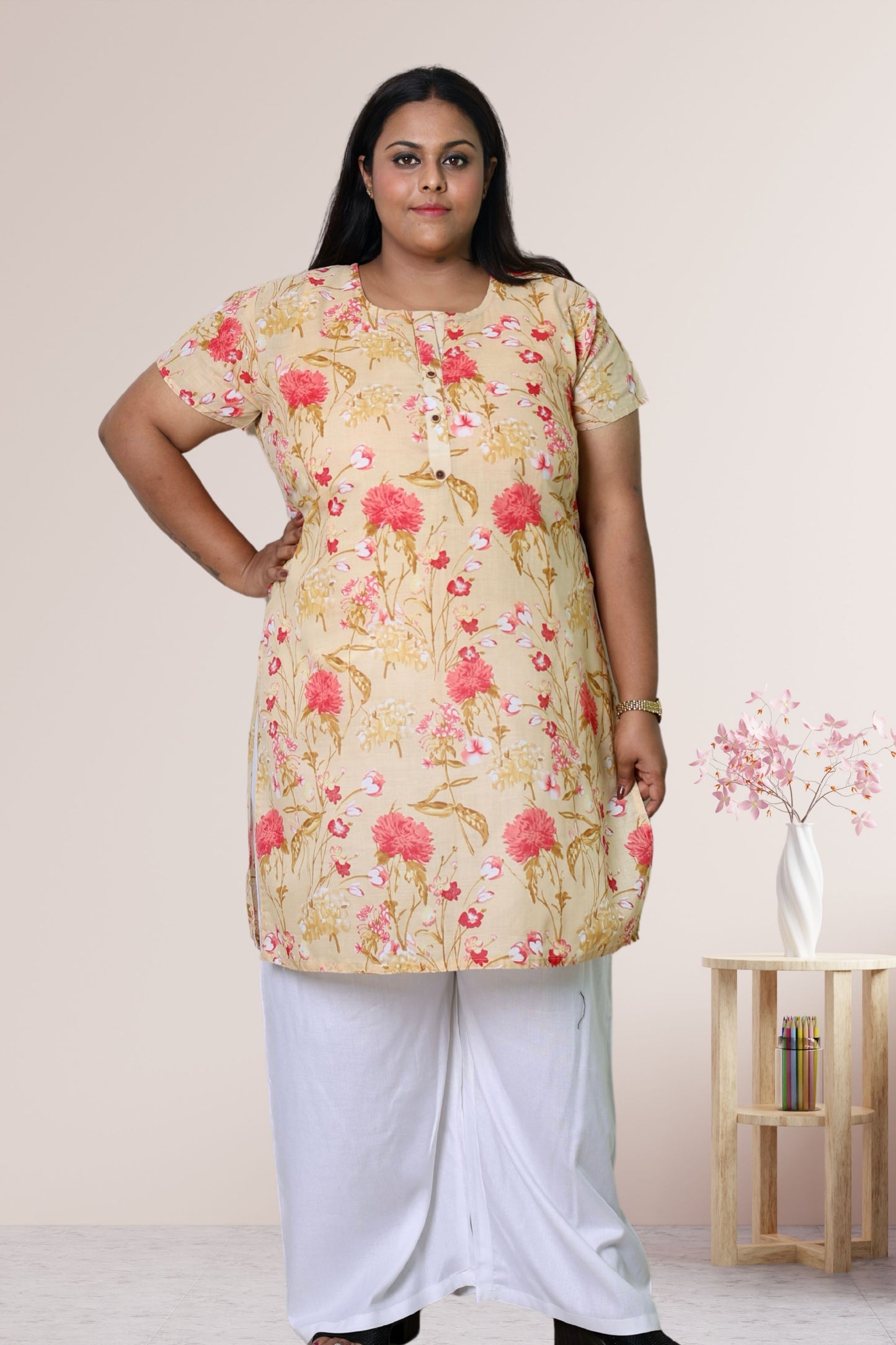 Plus Size Printed Kurti For Women 3xl to 15xl