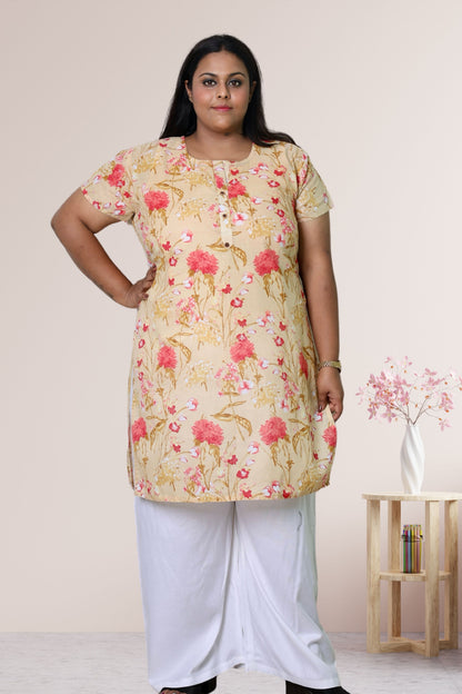 Plus Size Printed Kurti For Women 3xl to 15xl