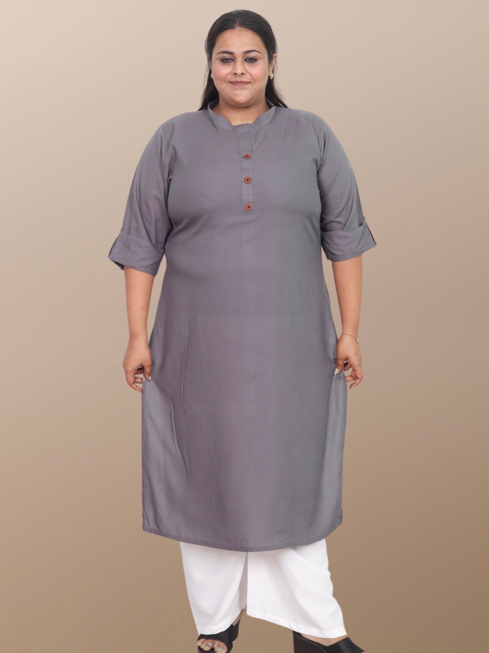 Plus size kurta women plussize kurti 3XL 4XL 5XL 6XL 7XL 8XL 9XL 10XL Solid Rayon kurty curvy women straight long ladies daily wear casual ethnic stylish western comfortable indian