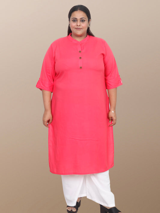 Plus size kurta women plussize kurti 3XL 4XL 5XL 6XL 7XL 8XL 9XL 10XL Solid Rayon kurty curvy women straight long ladies daily wear casual ethnic stylish western comfortable indian