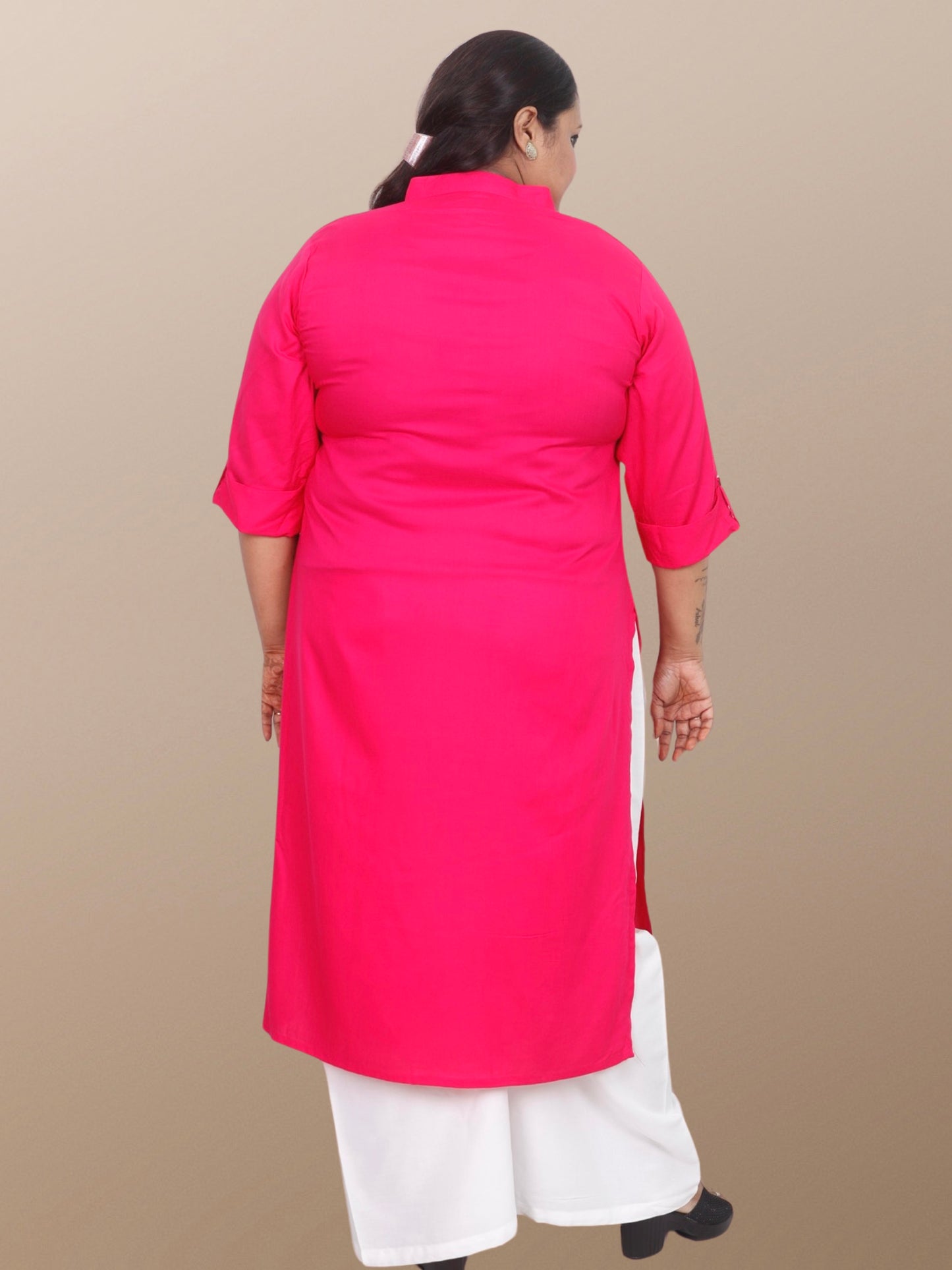 Plus size kurta women plussize kurti 3XL 4XL 5XL 6XL 7XL 8XL 9XL 10XL Solid Rayon kurty curvy women straight long ladies daily wear casual ethnic stylish western comfortable indian