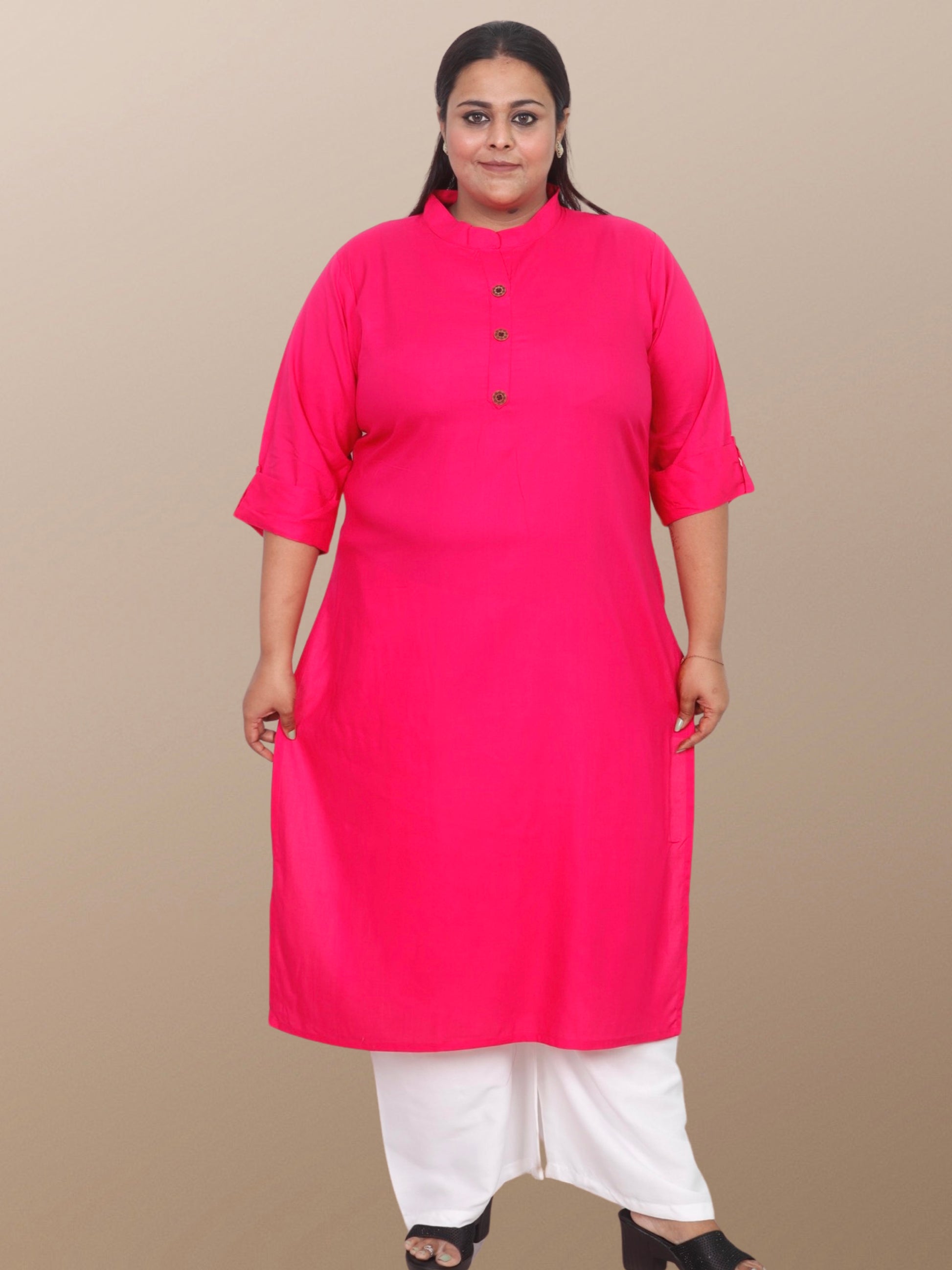Plus size kurta women plussize kurti 3XL 4XL 5XL 6XL 7XL 8XL 9XL 10XL Solid Rayon kurty curvy women straight long ladies daily wear casual ethnic stylish western comfortable indian