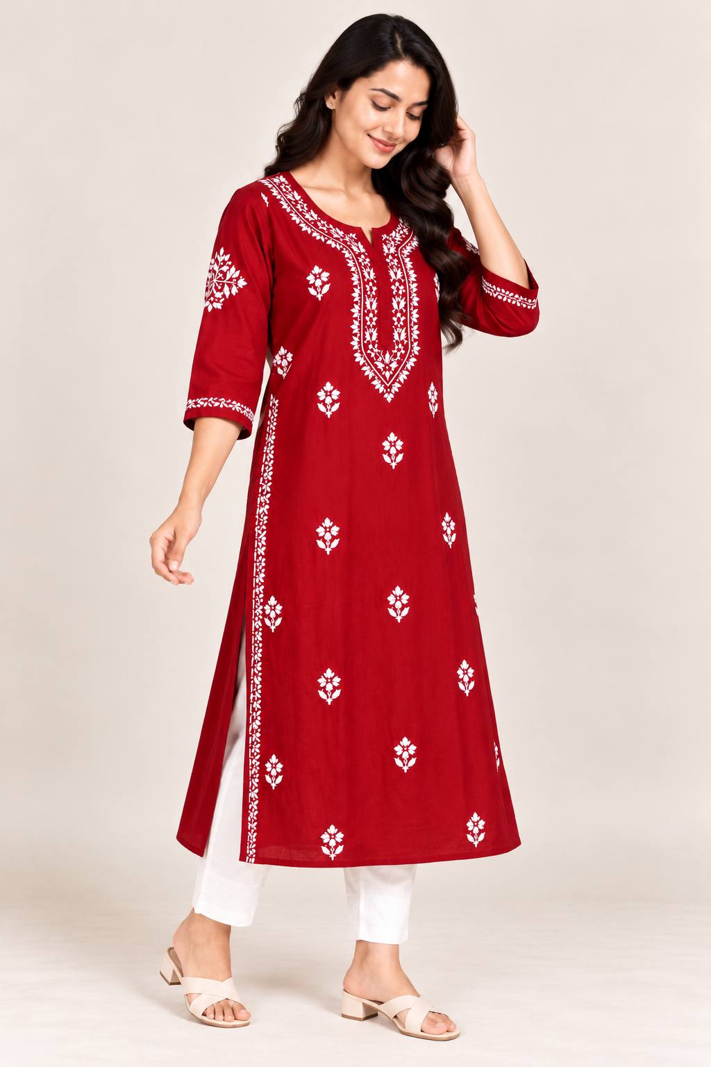 chikankari kurta women rayon kurti hand embroidered kurta plus size kurti 6xl 7xl 8xl 9xl 10xl 11xl 12xl ladies ethnic wear big size kurta traditional indian wear oversized kurti chikankari dress