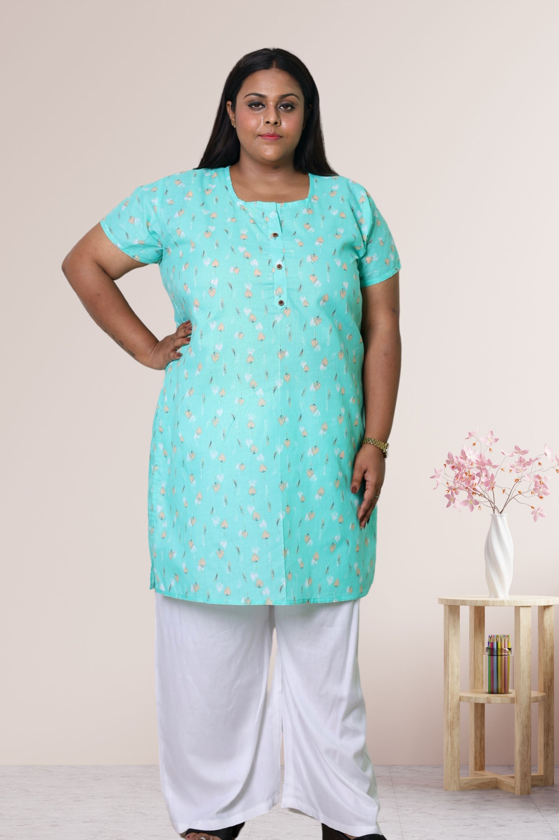 plus Size Kurti for Women3XL- 48, 4XL- 50, 5XL- 52, 6XL- 54, 7XL- 56, 8XL- 58, 9XL- 60, 10XL- 62, 11XL- 64, 12XL- 66, 13XL-68, 14XL-70, 15XL-72.