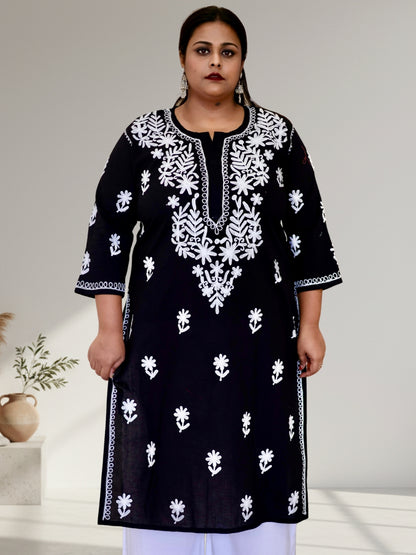 plus size kurti for women, cotton chikankari kurti, plus size chikan kurti, chikankari kurta for women, plus size cotton kurta, embroidered kurti for women, ladies kurti 3XL to 8XL, plus size ethnic wear, cotton chikan kurta, traditional embroidered kurti, plus size Indian wear, women's cotton kurti, chikan embroidery kurta, plus size ethnic kurti, comfortable cotton kurti
