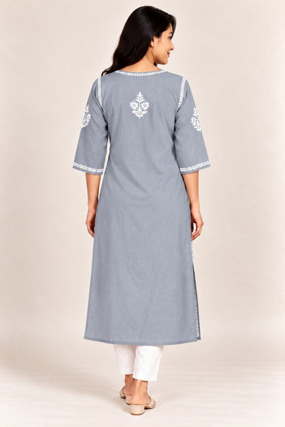 Chikankari Kurta for Women, Rayon Chikankari Kurti, Hand Embroidered Kurta, Plus Size Kurta for Women, 8XL 9XL 10XL 11XL 12XL Kurta, Big Size Kurti, Women’s Ethnic Wear, Traditional Indian Kurta, Plus Size Ethnic Wear, Ladies Rayon Kurti
