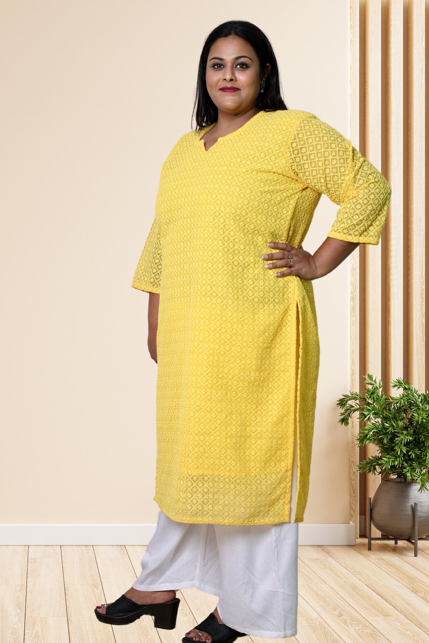 plus size chikan kurta women ethnic wear kurti daily curvy comfortable regular 52in 54in 56in 58in 5xl 6xl 7xl 8xl lucknowi kurty slip