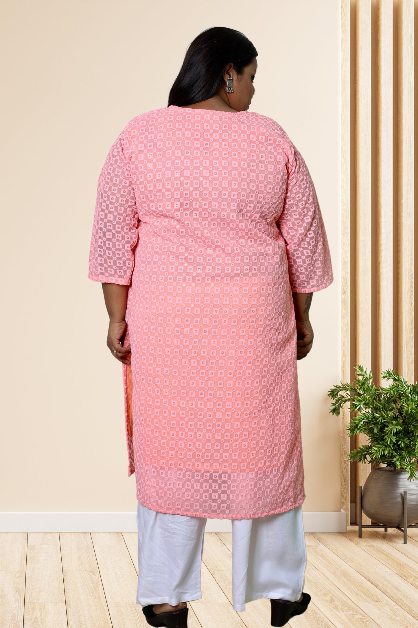 plus size chikan kurta women ethnic wear kurti daily curvy comfortable regular 52in 54in 56in 58in 5xl 6xl 7xl 8xl lucknowi kurty slip