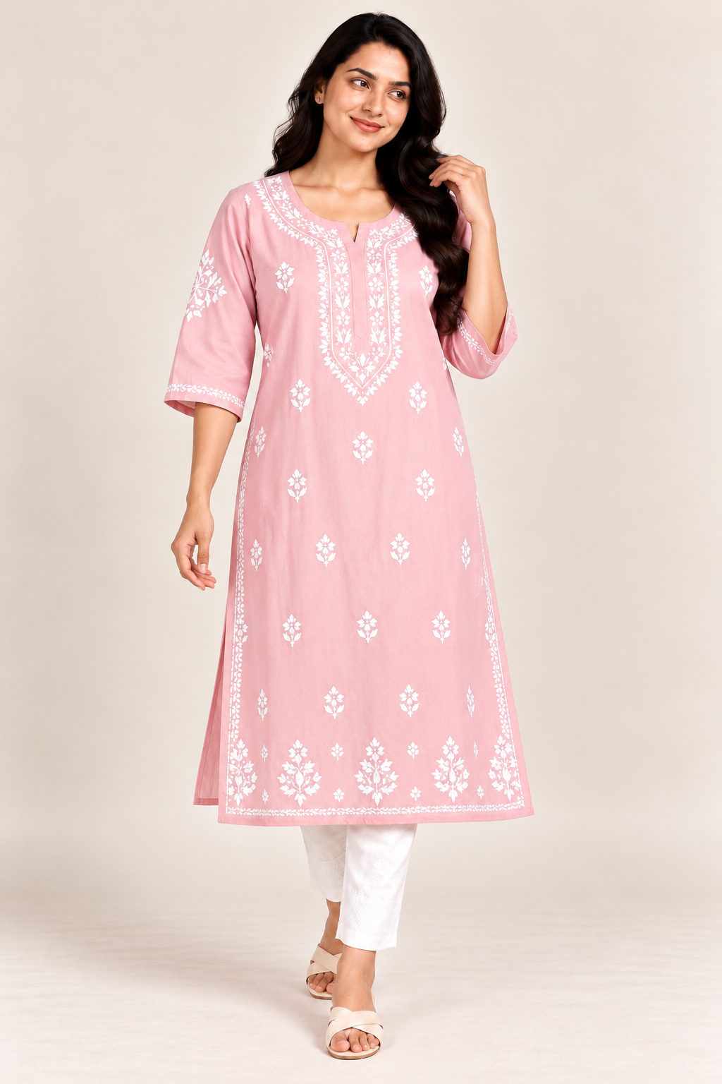 Chikankari Kurta for Women, Rayon Chikankari Kurti, Hand Embroidered Kurta, Plus Size Kurta for Women, 8XL 9XL 10XL 11XL 12XL Kurta, Big Size Kurti, Women’s Ethnic Wear, Traditional Indian Kurta, Plus Size Ethnic Wear, Ladies Rayon Kurti
