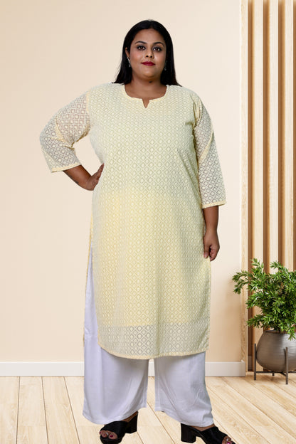 plus size chikan kurta women ethnic wear kurti daily curvy comfortable regular 52in 54in 56in 58in 5xl 6xl 7xl 8xl lucknowi kurty slip