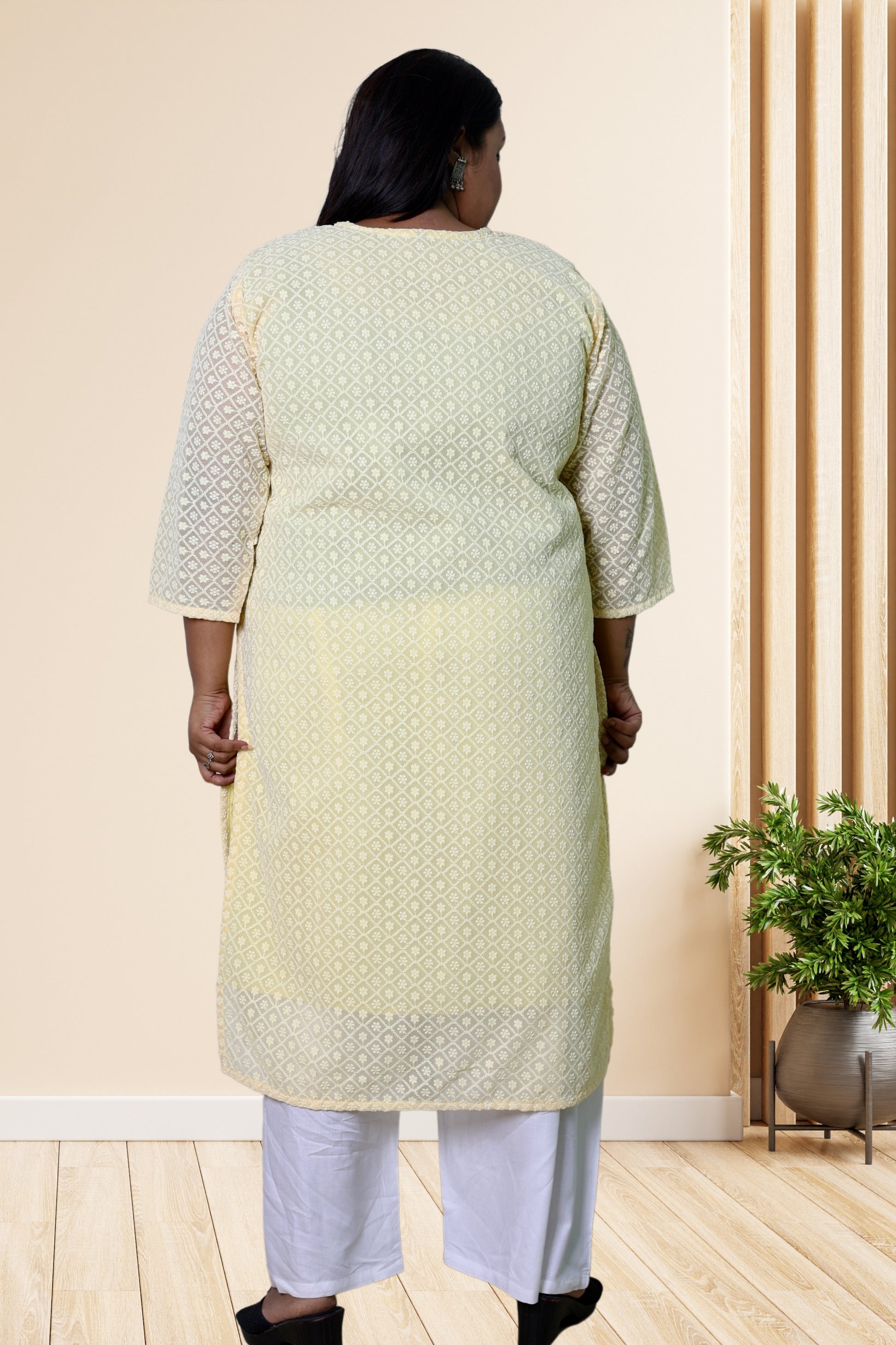 plus size chikan kurta women ethnic wear kurti daily curvy comfortable regular 52in 54in 56in 58in 5xl 6xl 7xl 8xl lucknowi kurty slip