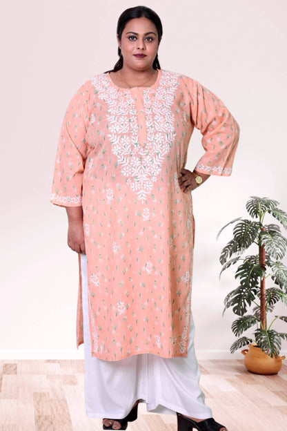 Lucknowi Chikankari Kurta, Chikan Kurti for Women, Hand Embroidered Kurta, Plus Size Kurti, Women Ethnic Wear, Lucknowi Chikan Kurta, Chikankari Kurti 3XL, Plus Size Kurta 4XL, 5XL Kurti, 6XL Kurta, 7XL to 12XL Kurti, Traditional Indian Wear, Cotton Chikankari Kurta, Ladies Chikan Kurti, Ethnic Wear for Women
