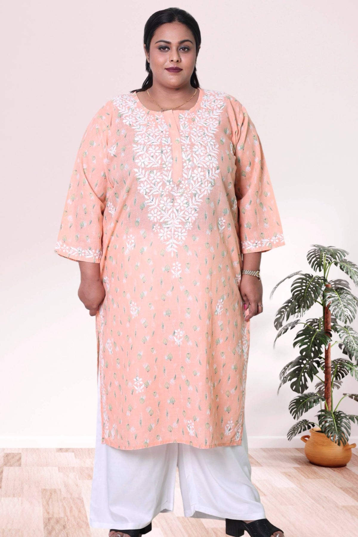 Lucknowi Chikankari Kurta, Chikan Kurti for Women, Hand Embroidered Kurta, Plus Size Kurti, Women Ethnic Wear, Lucknowi Chikan Kurta, Chikankari Kurti 3XL, Plus Size Kurta 4XL, 5XL Kurti, 6XL Kurta, 7XL to 12XL Kurti, Traditional Indian Wear, Cotton Chikankari Kurta, Ladies Chikan Kurti, Ethnic Wear for Women